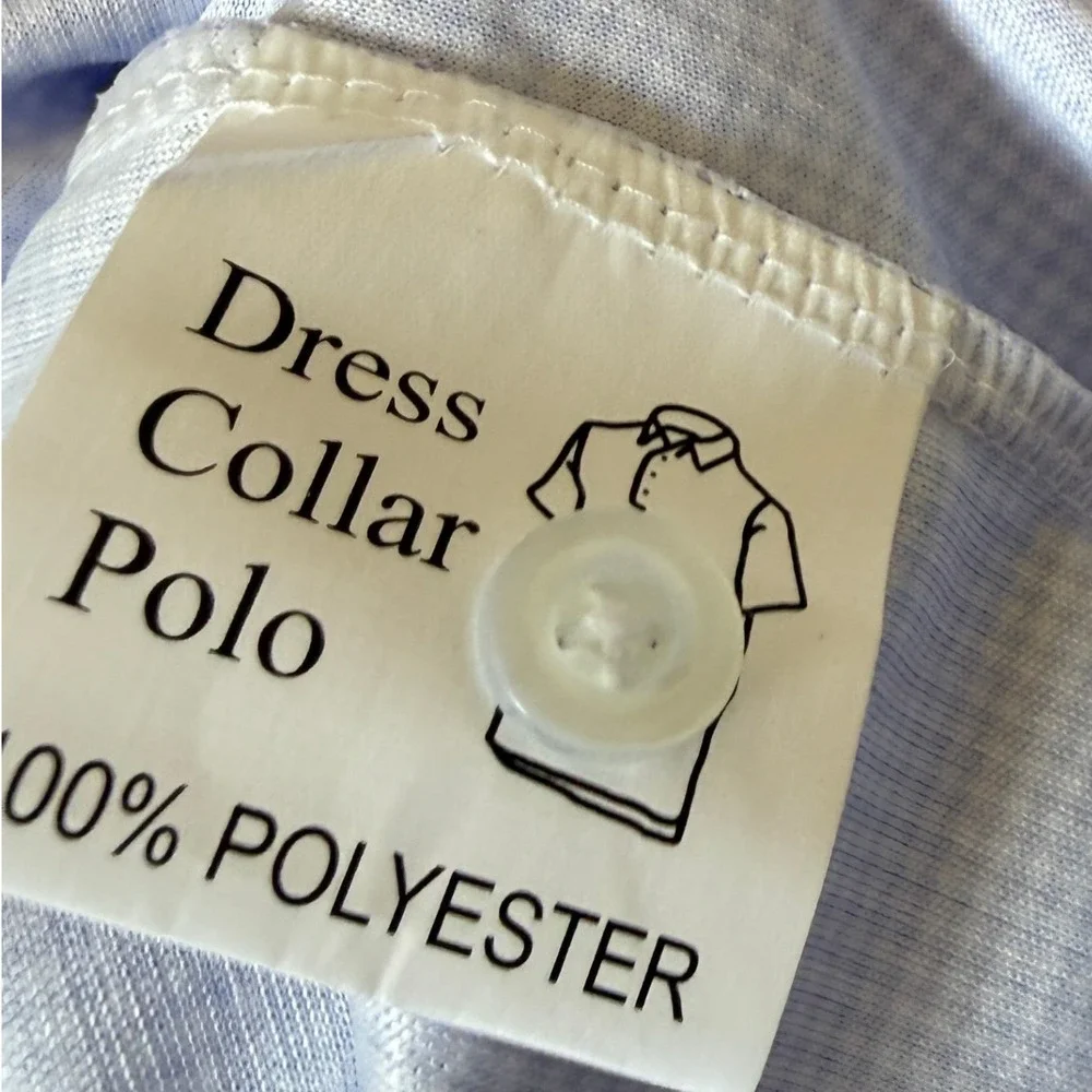 Collars & Co Mens Dress Collar Polo Shirt Purple Micro Houndstooth Small NWT